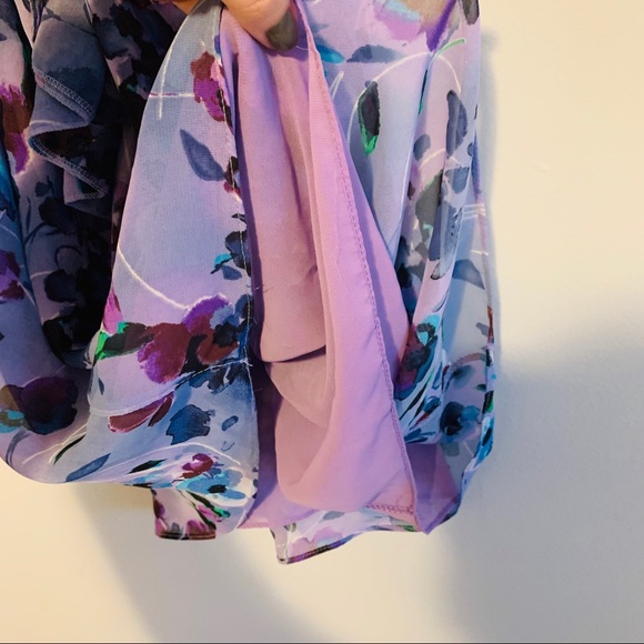 Tank Halter Floral Blouse Top - Picture 6 of 7